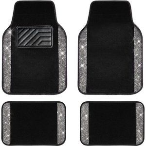 Shining Rhinestones Carpet, Bling Crystal Diamond Sparkly Glitter Car Floor Mats
